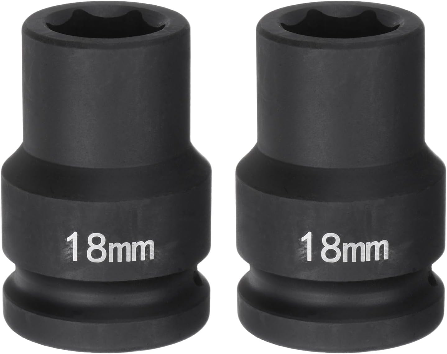 HARFINGTON 2pcs 6-Point Impact Socket 3/4" Drive 21mm Metric 40Cr Alloy Steel Spindle Axle Nut Impact Socket