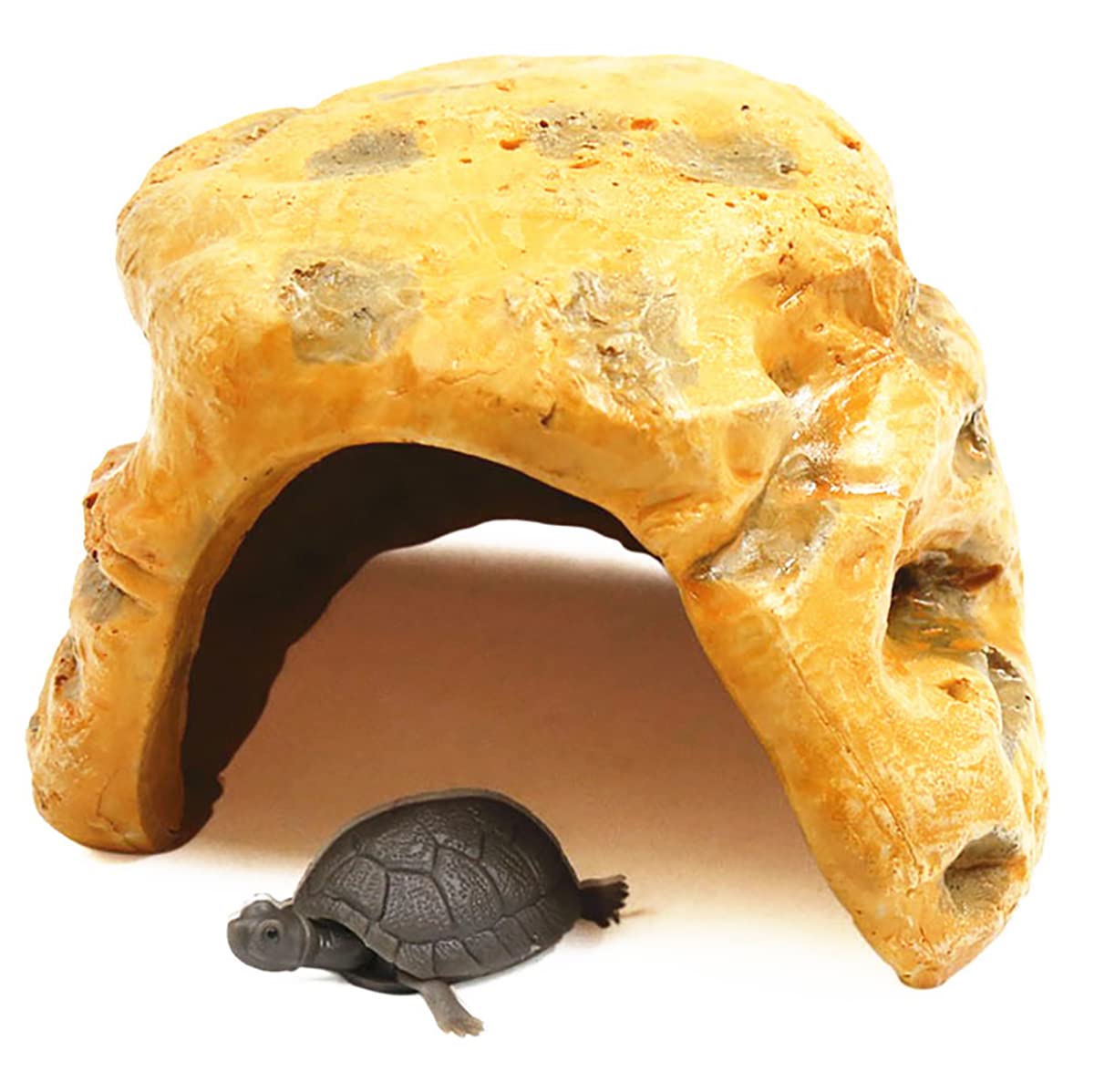 Refugio Cueva Reptil, Piel Dragón Barbudo, Santuario Hábitat Piel Baño Tortugas Marinas Y Reptiles En Acuario, para Decoración Hábitat Terrarium,C