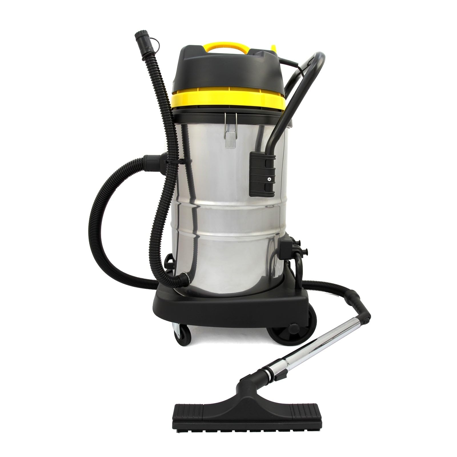 MAXBLAST - Aspiradora Industrial en Seco y Húmedo Industrial Profesional Potente, Capacidad 50 litros,con Cable,Doble Filtro (1 Tela+1 HEPA),Manguera Larga,Aspirador Escoba para Limpieza de Alfombras