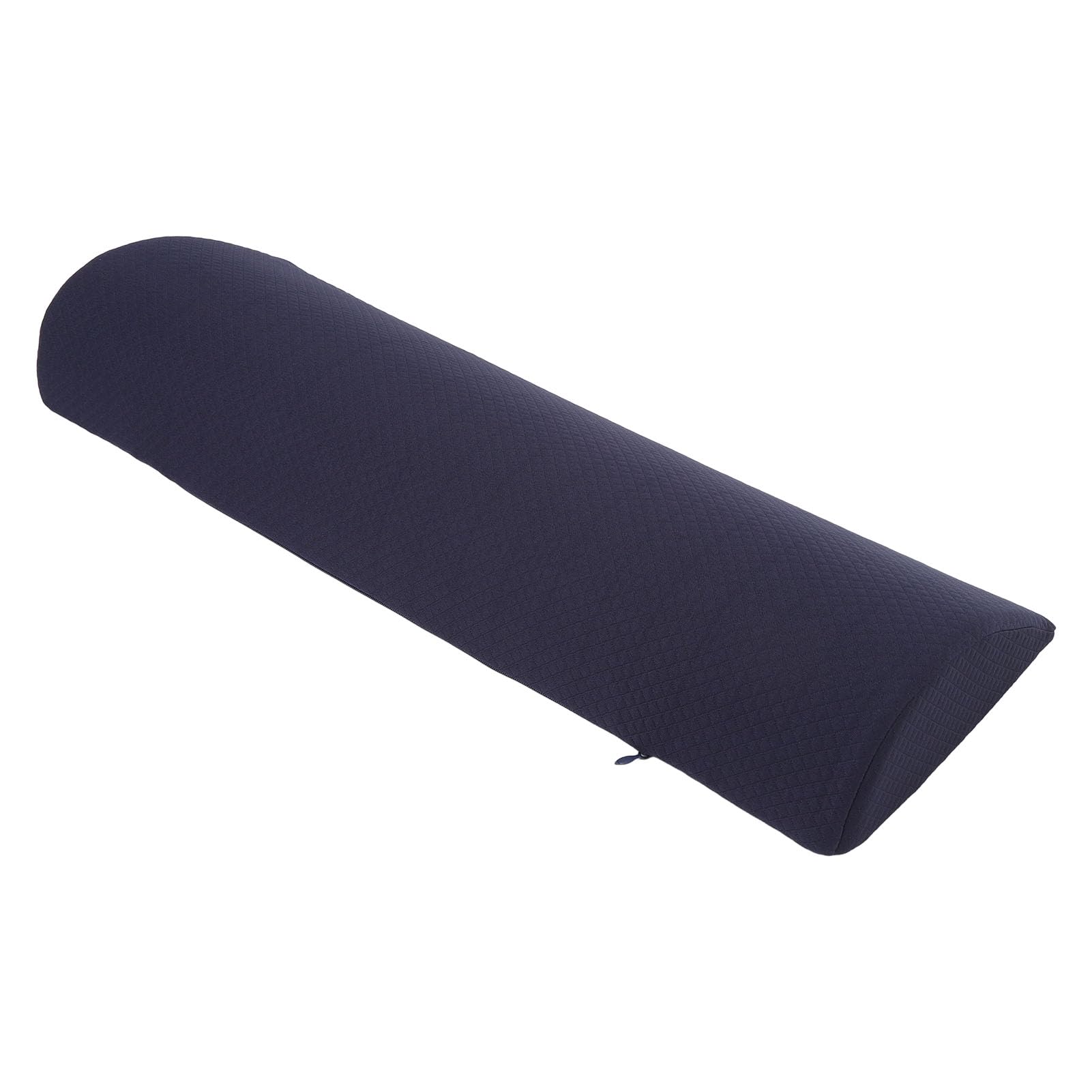 Almohada para elevación de piernas de Forma de Medio Cilindro, Almohada de Apoyo para Las piernas al Dormir, Almohada ergonómica de Espuma viscoelástica para la Rodilla con Funda (Azul)