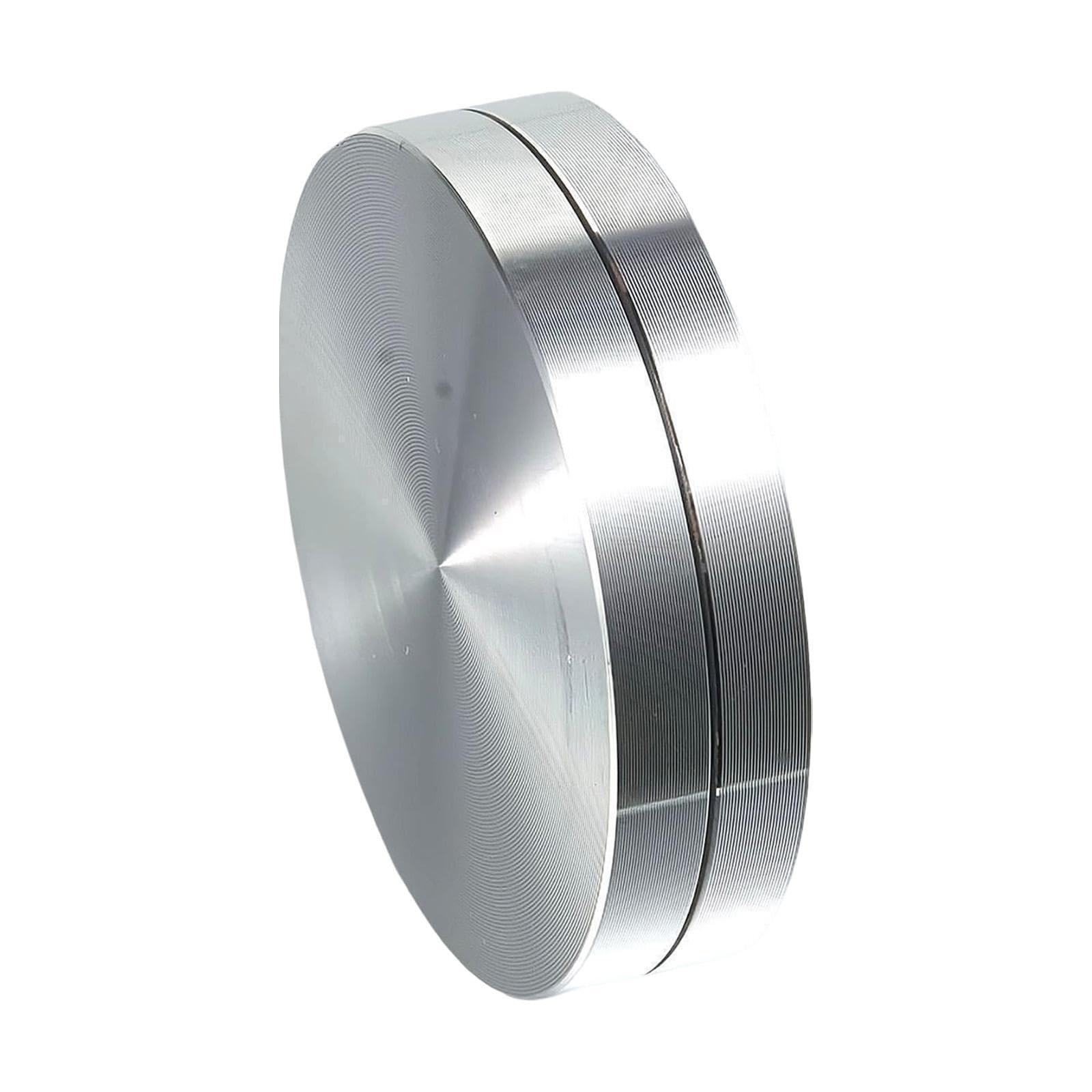 PIXZCSA Rotating Cake Turntable Bearing Is Constructed With Heavy Duty Aluminium Alloy Provides Excellent Stability On Countertops Enhanced Stability 360, Silver, 10x1.8cm