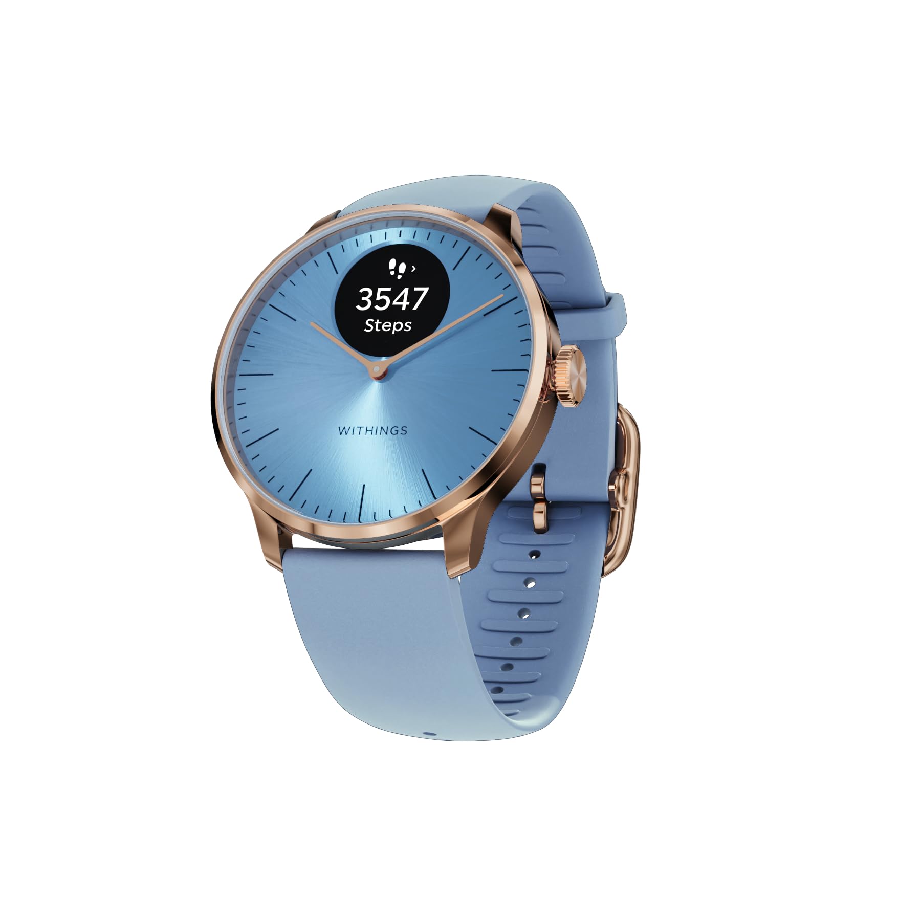 WithingsScanWatch Light - Hybrid Smart Watch, Heart Rate Monitoring, Fitness Tracker, Cycle Tracker, Sleep Monitoring