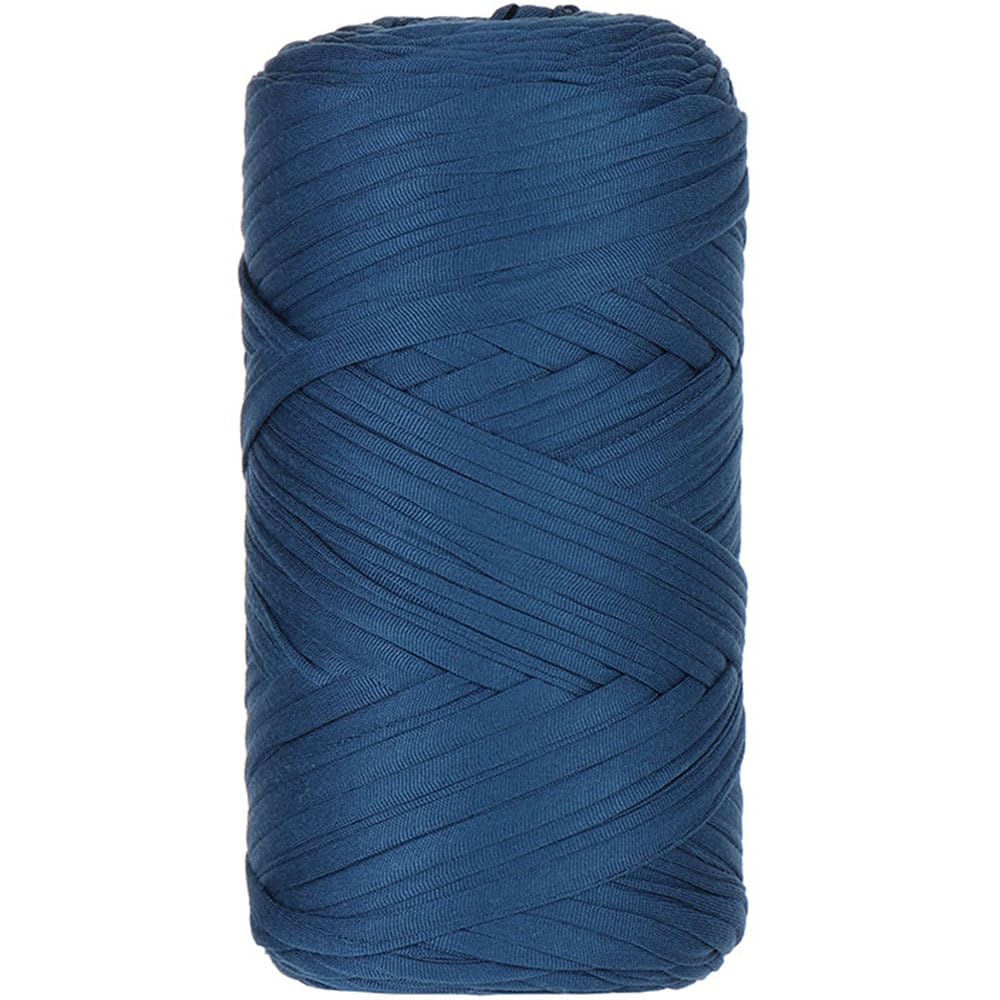 1 Pcs 400g Cotton Soild Color T-Shirt Yarn Fabric Crochet Yarn for DIY Knitting Handbags Hat Shoes Purse Basket