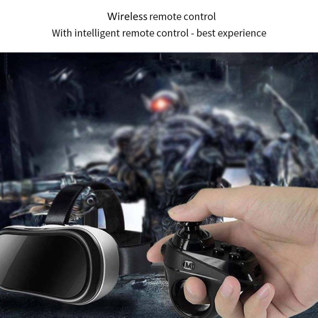 CUCUFA Controlador VR inalámbrico Gamepad Joystick Joystick Remote Control de Control Remoto Joypad para teléfonos Video Video