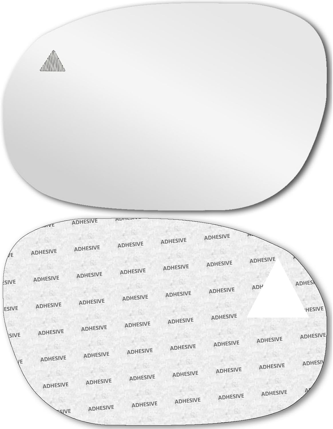 Replacement Blind Spot Flat Mirror Glass with Full Size Adhesive for 2015-2023 Dodge Challenger Driver Side View Left LH