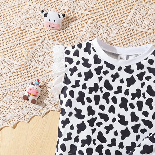 Image of Kid Young Girl Clothes Outfits Square Neck Tank Top Letter Patched Girls Summer Shorts Set