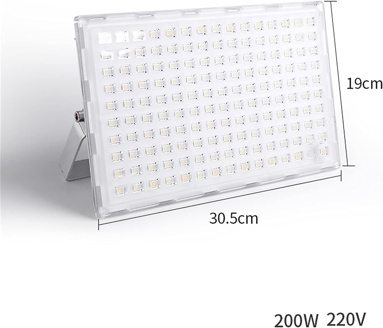 lampy solarne do użytku na zewnątrz, Reflektory Led Zewnętrzne światła bezpieczeństwa Białe światło robocze 20 V, reflektor Super jasne białe IP67(200W)