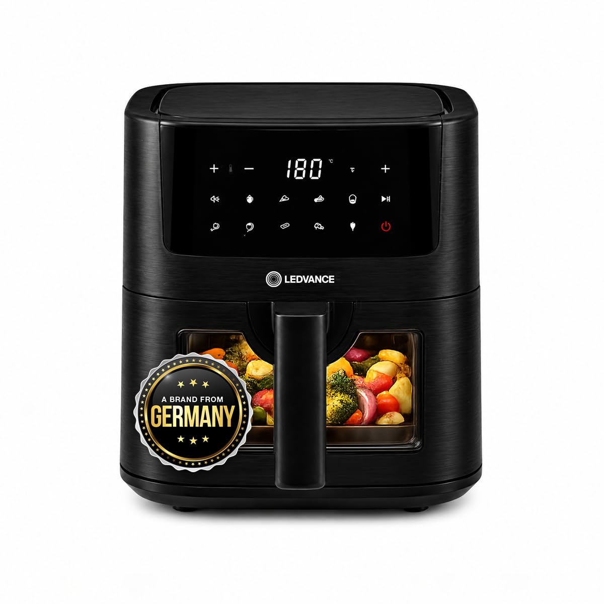 Ledvance Air Fryer | 4.5LCapacity & 1400W | 10 in 1 Functions | Digital & Touch Panel | Glass View | Rapid Air Circulation | 85% Less Oil Usage | In Built Light | 9 in 1 Preset Menus | 2 Yr Warranty-image-36