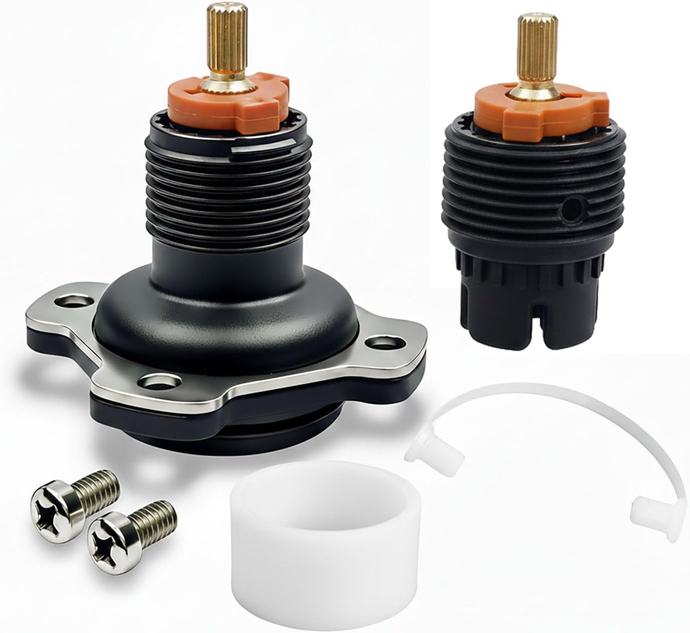 1307346 Mixer Cap Sp Kit & K-10350-NA Deep Rough-In Kit Compatible with Kohler Rite-Temp K-304 Series Valves, 2-in-1 Shower Extension & Retrofit Set Fit for Shower Valve Trim Upgrade