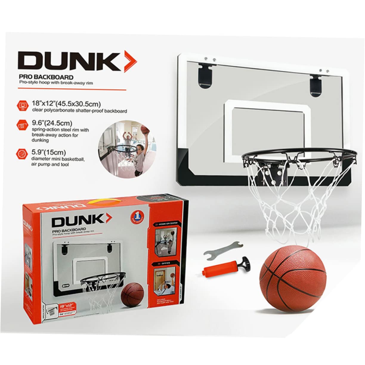 Toddmomy Basketball Decor Mini Basketball Hanger PVC Material Easy to Install for Home