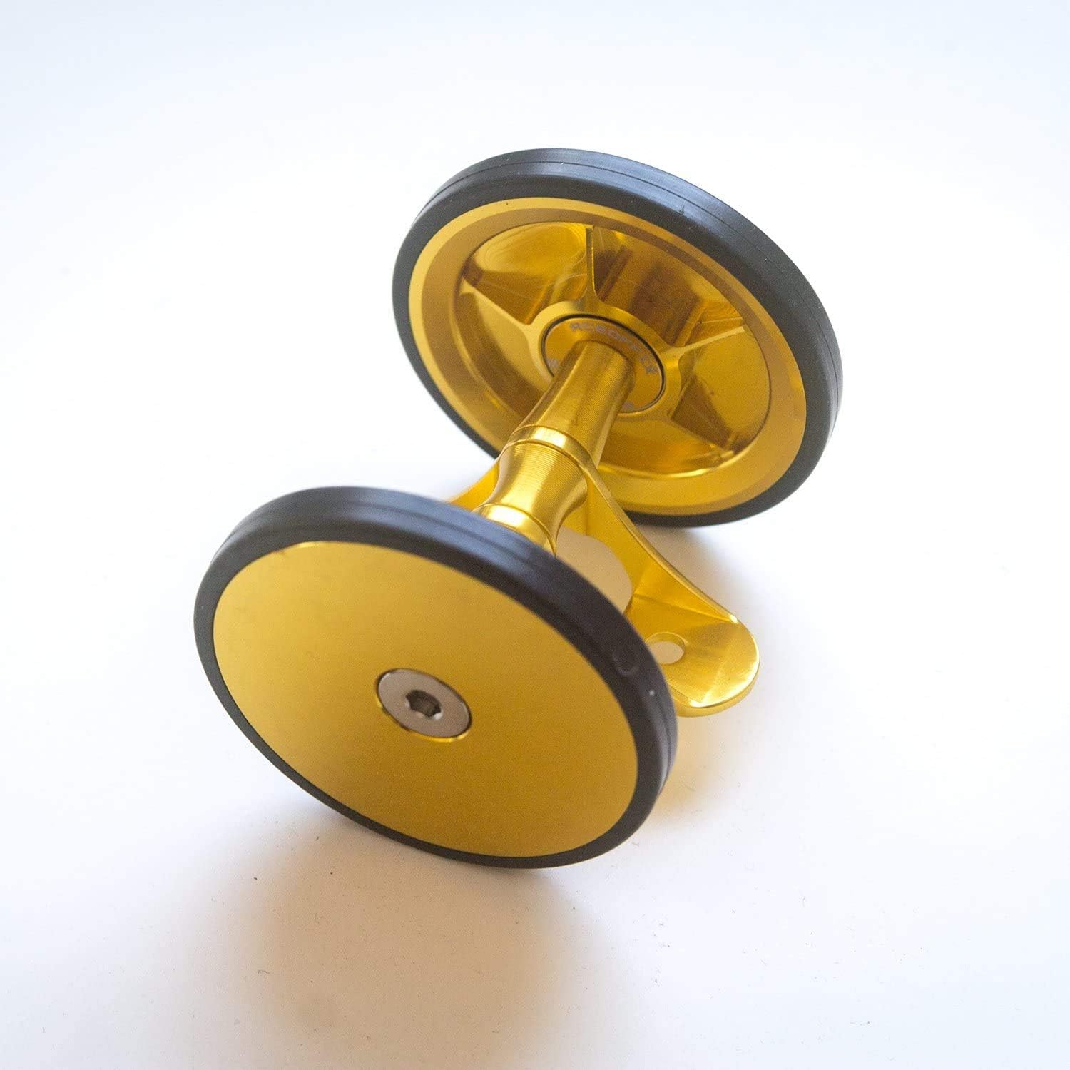 Large Stylish Double Mudguard Roller For BROMPTON Lightweight in GOLD