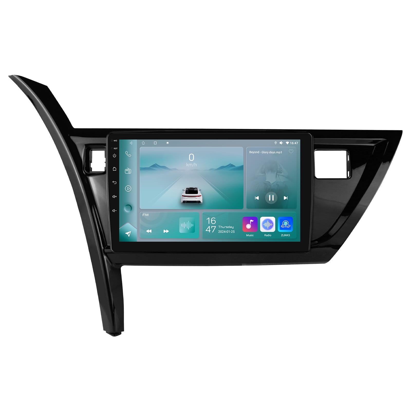 Ossuret Autoradio para Toyota Corolla Auris 2013-2016 (Volante a la Izquierda), 10.1 Zoll Android 14 Pantalla Táctil 2+32GB Navegación GPS con Carplay Android Auto WiFi Bluetooth USB