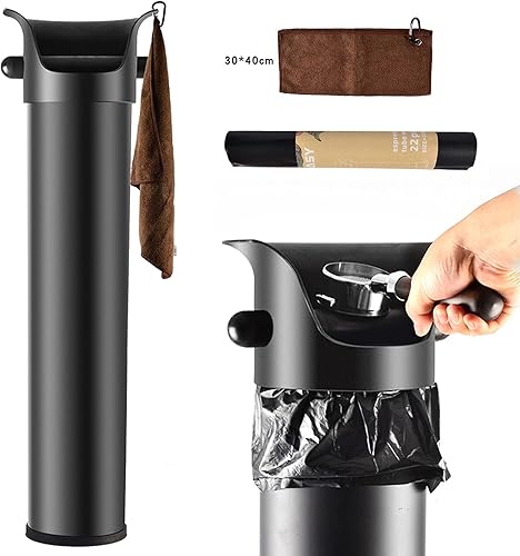 Miniatura 5 de Contenedor de café de gran capacidad para café – Caja comercial de café con bolsa de basura y trapo para cafetería, bares