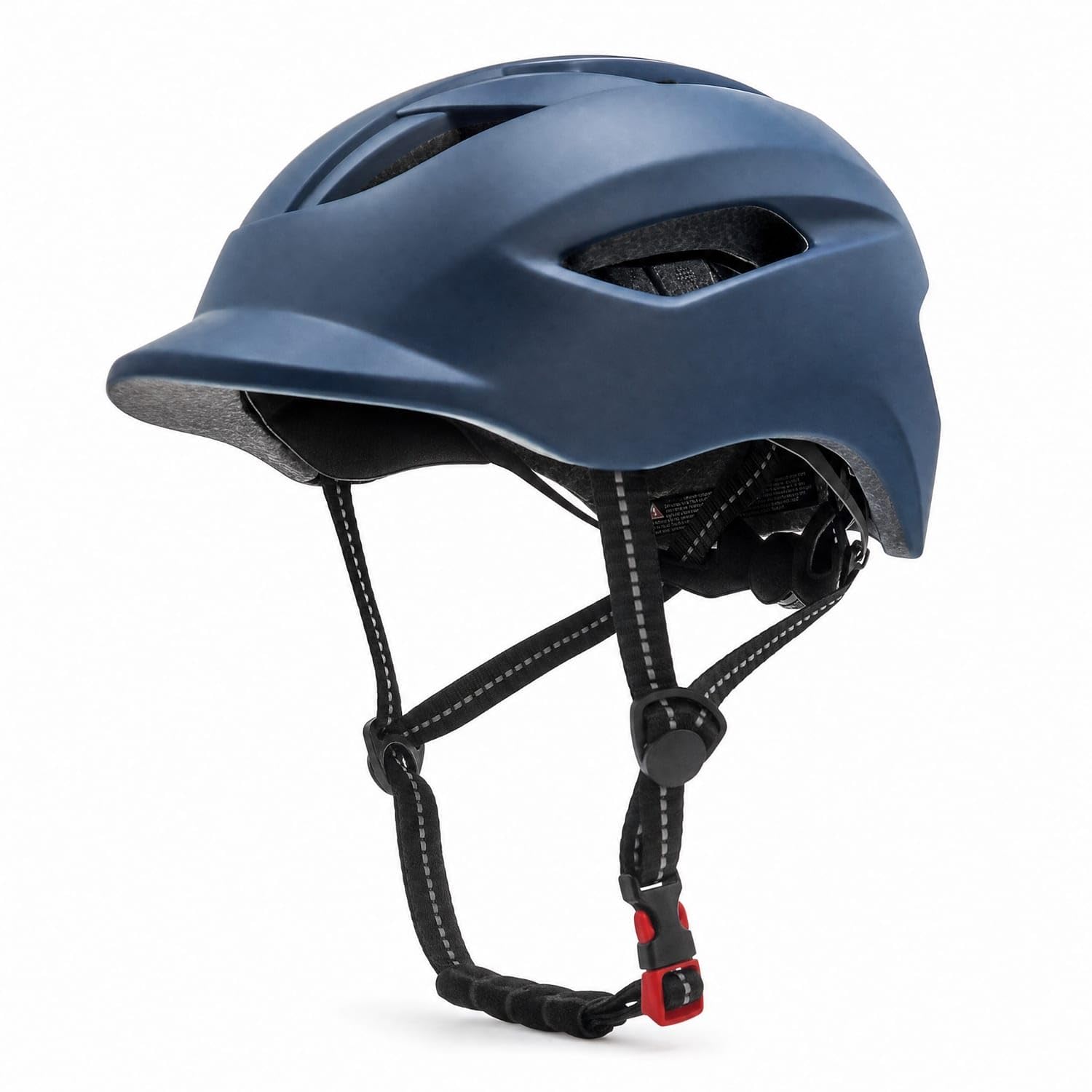 Streamlined Bike Helmet with Tail Light Adjustable Commuter Helmet with Visor Lightweight Sleek for Commuters, Adults, Younger Individuals, City Commuting, Skating, Night Riding, Blue-picture-14