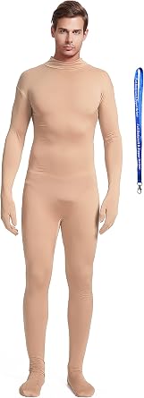 Full Bodysuit Include Zipper Helper Unisex Adult Costume Without Hood Spandex Stretch Zentai Unitard Body Suit