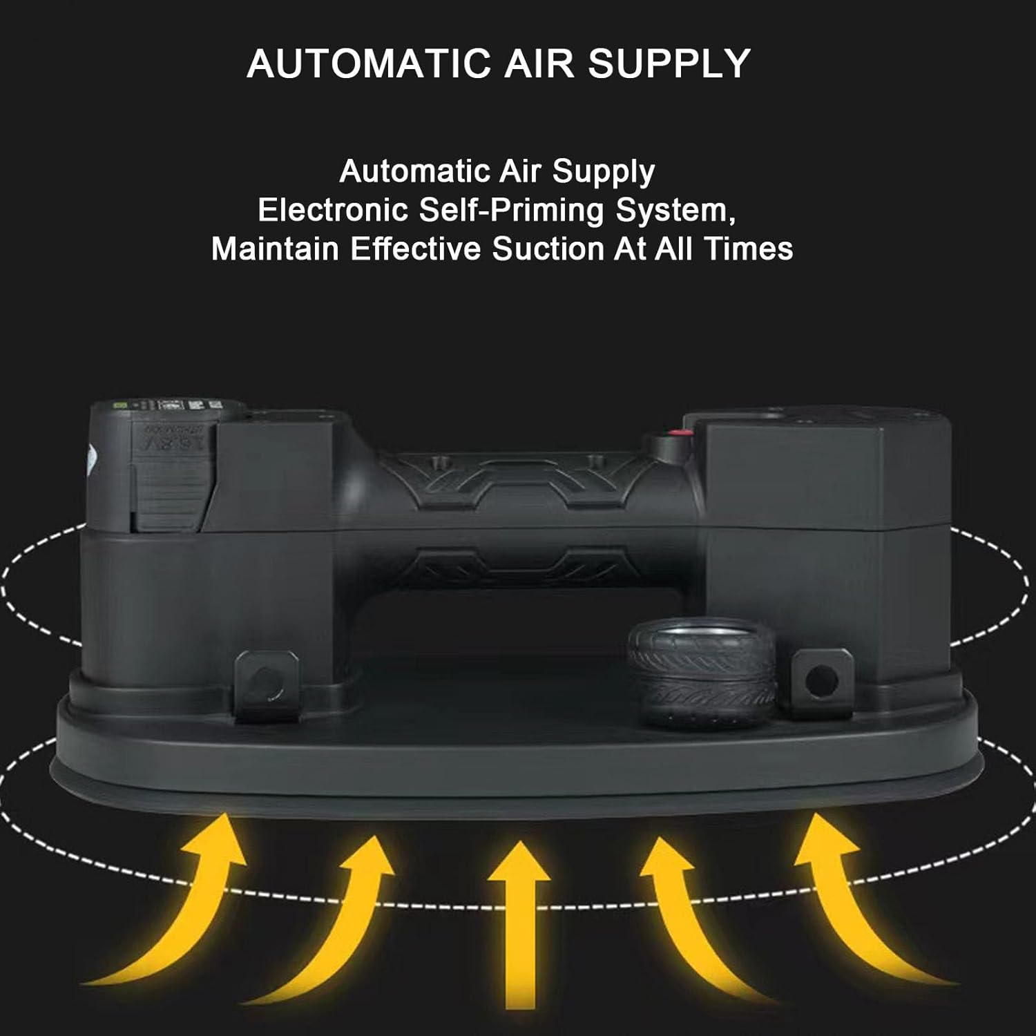 Portable Tile Installation Tool, Vacuum Suction Cup Vibrator, Automatic Suction System, Intelligent Electric Suction Cup, One Button Adsorption, 3 Hours Charging Can Last A Week