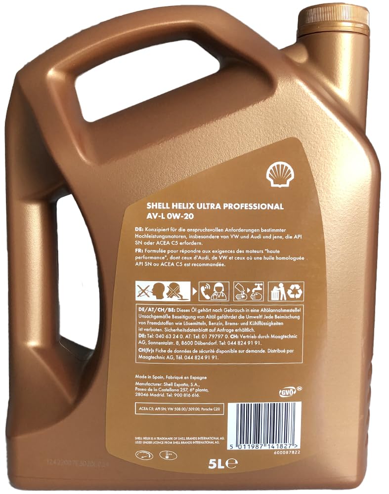Helix Ultra Professional AVL VW508/509 0W-20 5 Liter