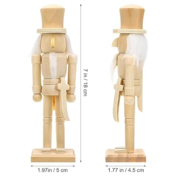 Cascanueces Navideño Mujer De Madera - Decoración Tradicional Para Chimenea Y Estantes