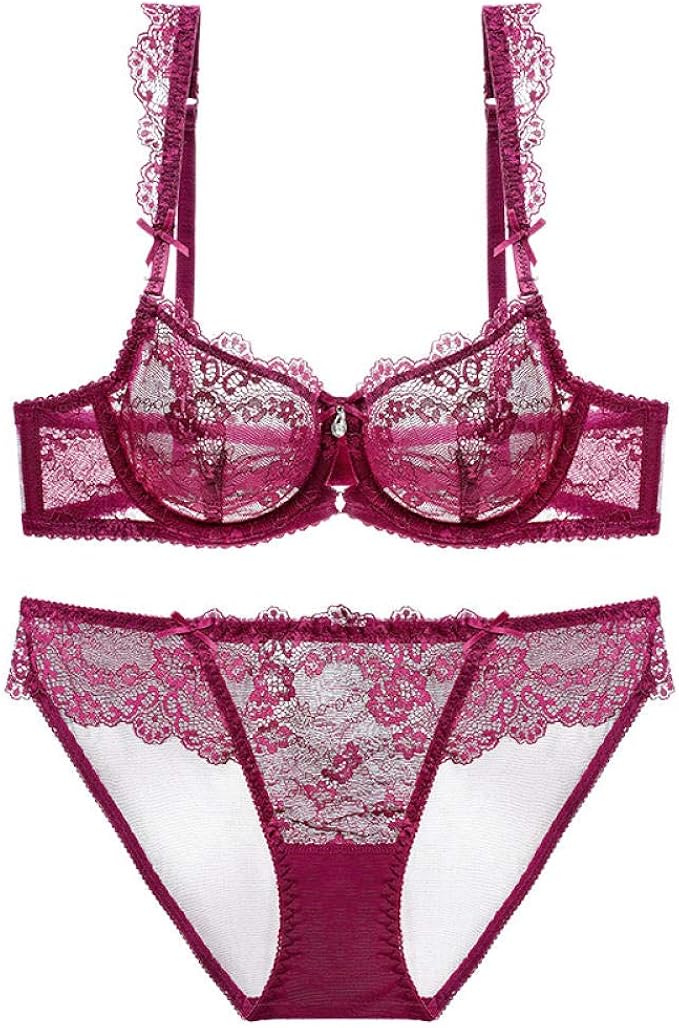 Dafang BH Ultradünne Unterwäsche Sexy Durchsichtiger SpitzenBH Ohne