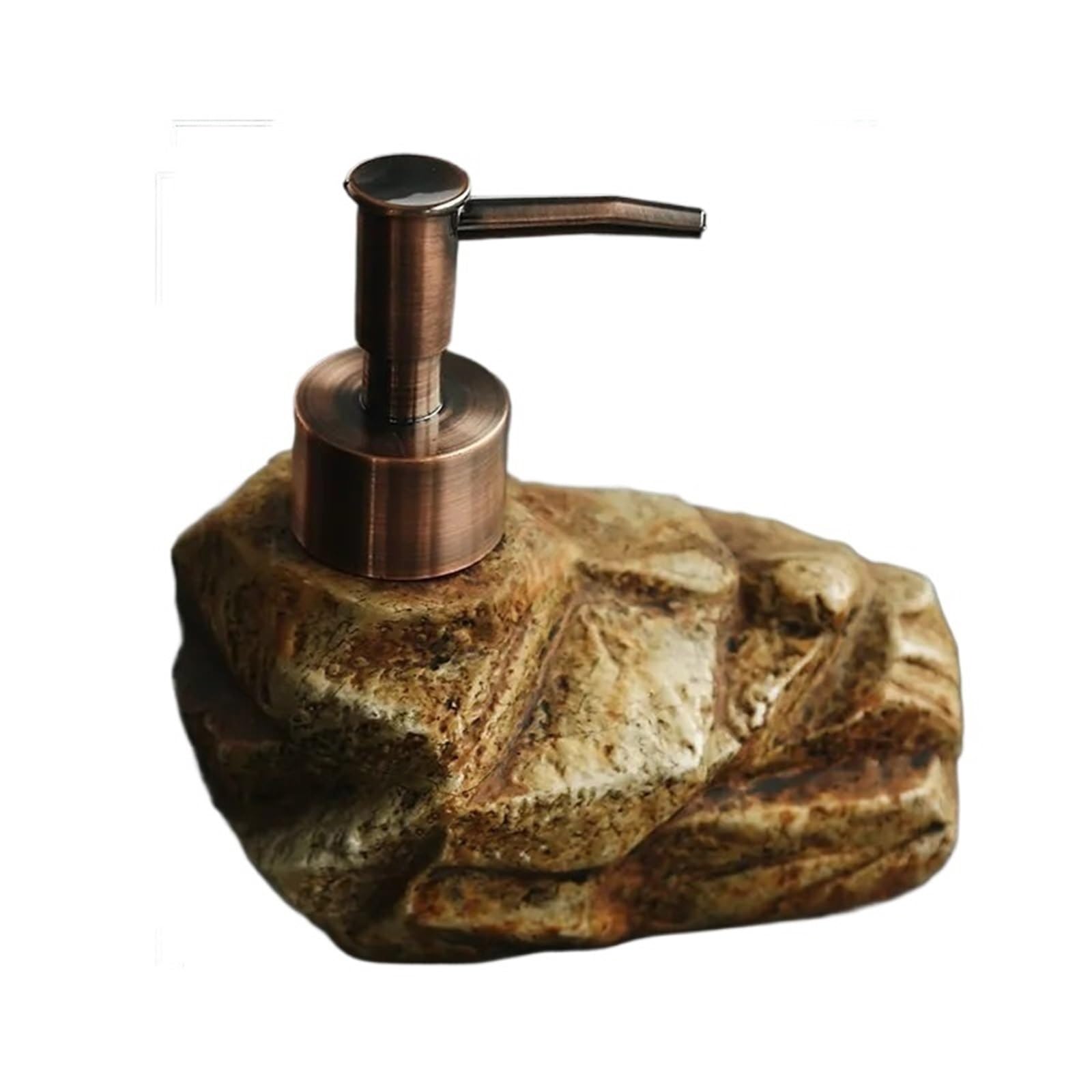 Ceramic Soap Dispenser Realistic Ceramic Soap Dispenser - Stone-Like Hand Sanitizer Bottle With Pump, Luxury Shampoo And Shower Gel Refill(Color1)