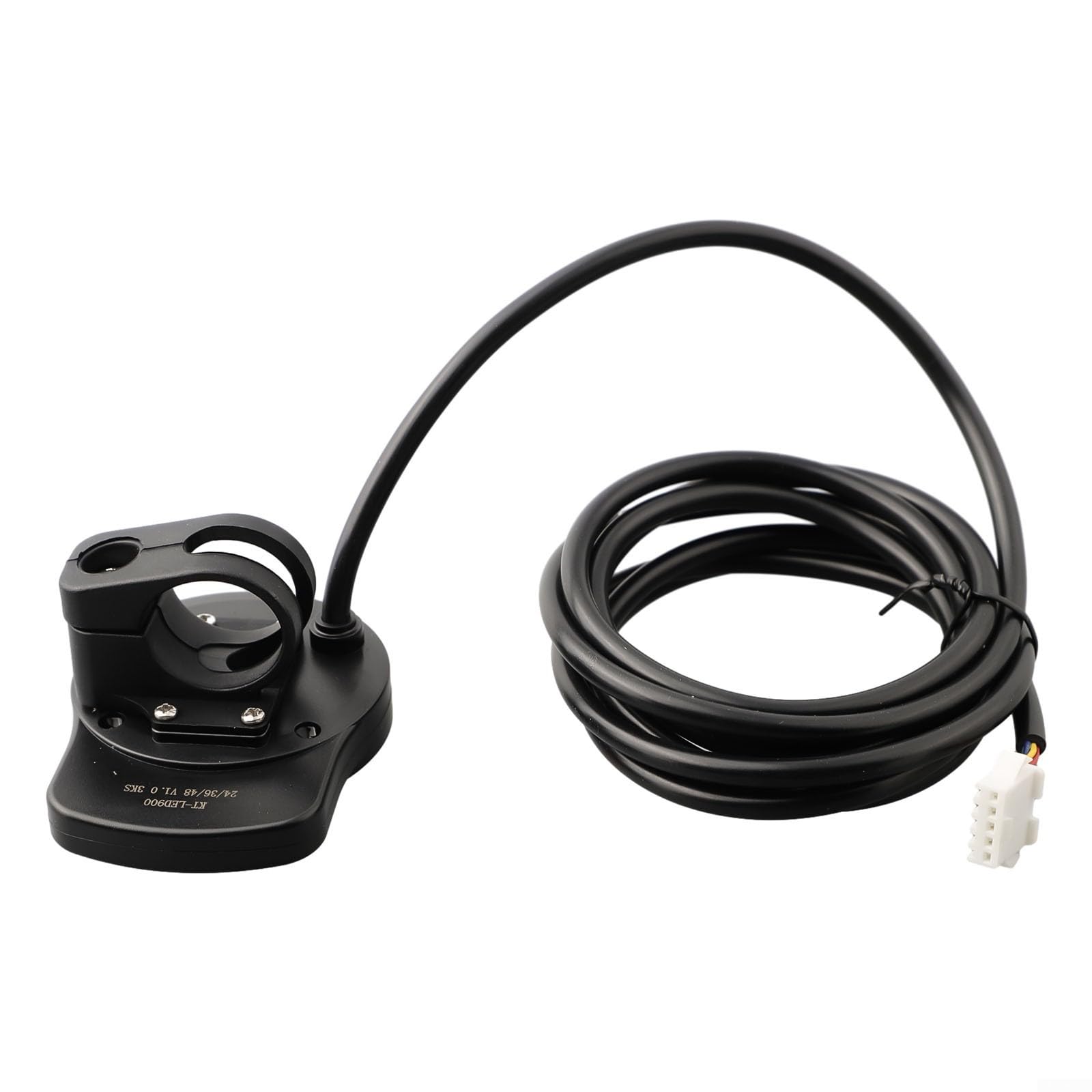 LED900S Pannello di controllo per bici elettrica per sistema KT 24 V 36 V 48 V con 5 modalità di assistenza e 6 km/h Walk Aid, 22,2 mm Bar Mount Display LCD per ciclismo