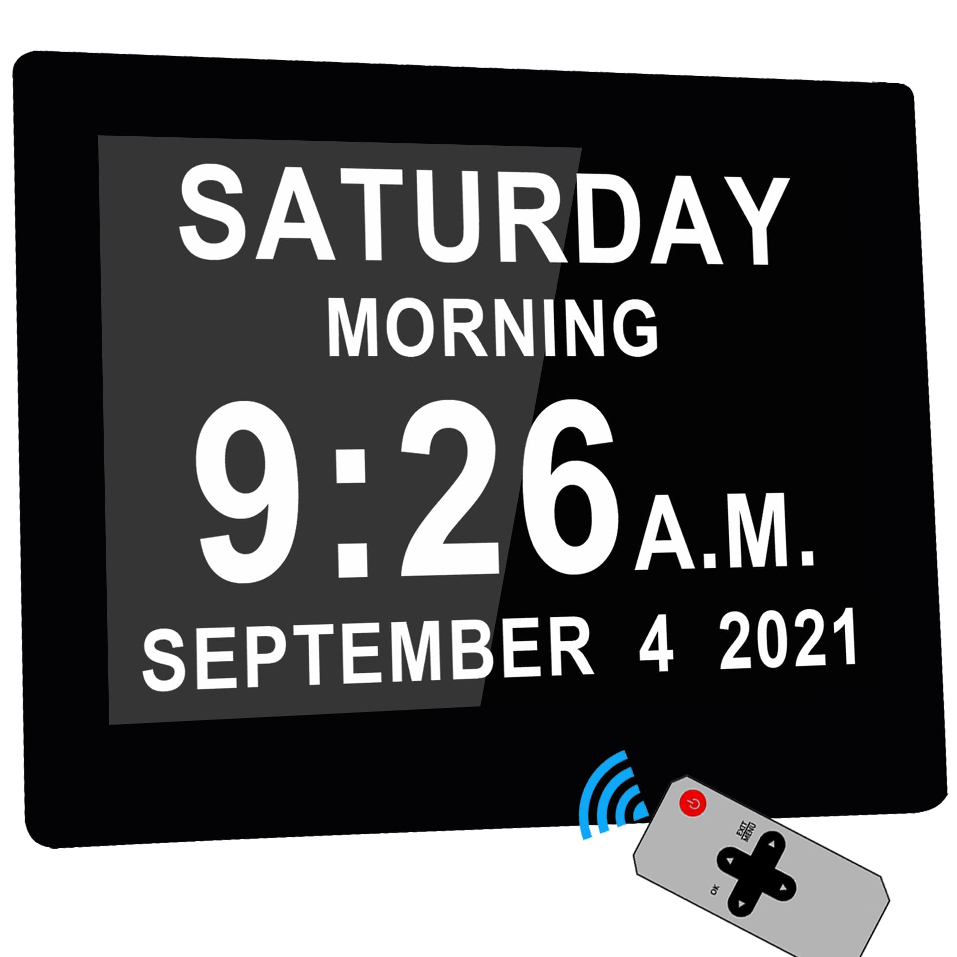 Buy Shane 12 Alarms Dementia Clock with 5 Colors & Auto Dimmable, 8