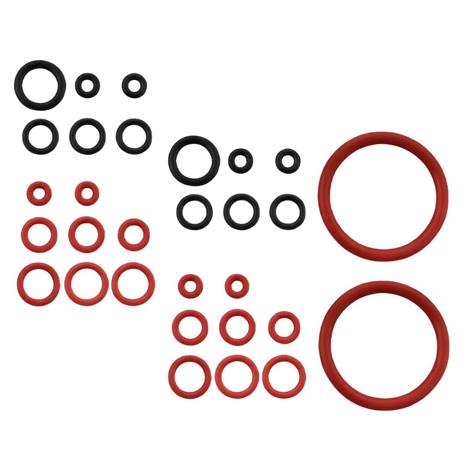 FROMCEO 30Pieces Food Grade Silicone Seals Long Lasting Easy Installation Coffee Accessory Silicone Rings for Espresso Makers