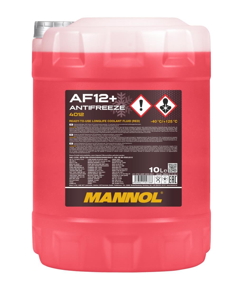 MANNOL Antifreeze AF12+ (-40) Longlife 10 L