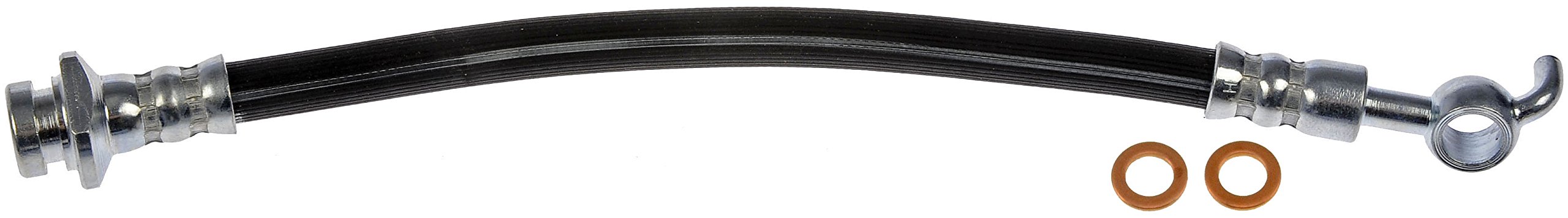BRAKE HOSE - Brake Hydraulic Hose - Brake Line - Brake Hose - This automotive brake hydraulic hose was precision-engineered to match the fit, function and performance of the original brake hose on specific vehicles and positions to ensure safe, long-lasting durability as part of a complete brake repair. - Nissan Rogue 2020-08, Nissan Rogue Select 2015-14, Nissan Rogue Sport 2017, Nissan X-Trail 2012-08 - Dorman H621244 Brake Hydraulic Hose Compatible with Select Nissan Models