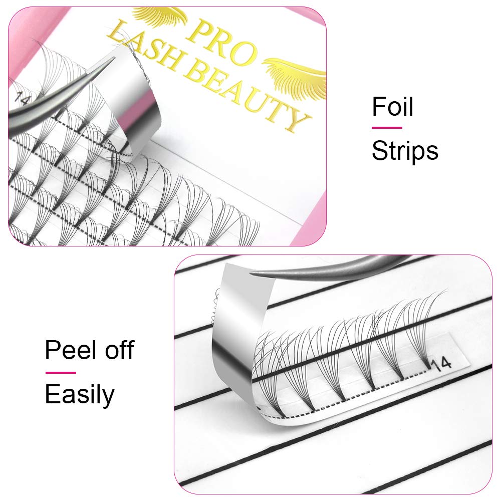 Premade Volume Eyelash Extensions 7D-C-0.07-16 Short Stem Premade Fans Eyelash Extensions 9 to 20 mm C D Curl Pre made Lash Fans 3D 5D 7D Volume Lash Extensions .07 .10(16mm - Image 3