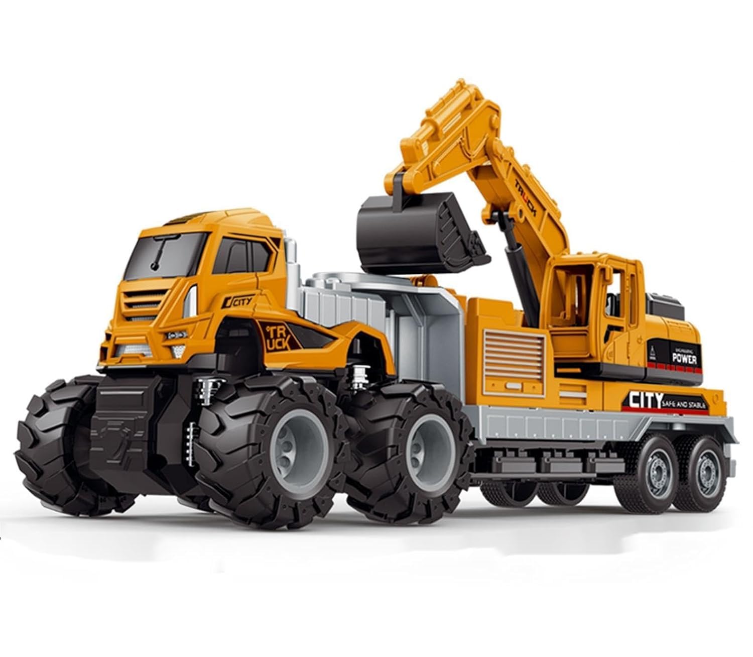 Ranjkri 1:43 Die Cast Metal Pull Back Truck Toys for Kids, Truck Toys for Kids Big Size, Pull Back Car Toys for Kids, Dumper Truck Toys for Kids (Excavator Truck) (B0D33BZ89Q) Amazon Price History, Amazon Price Tracker