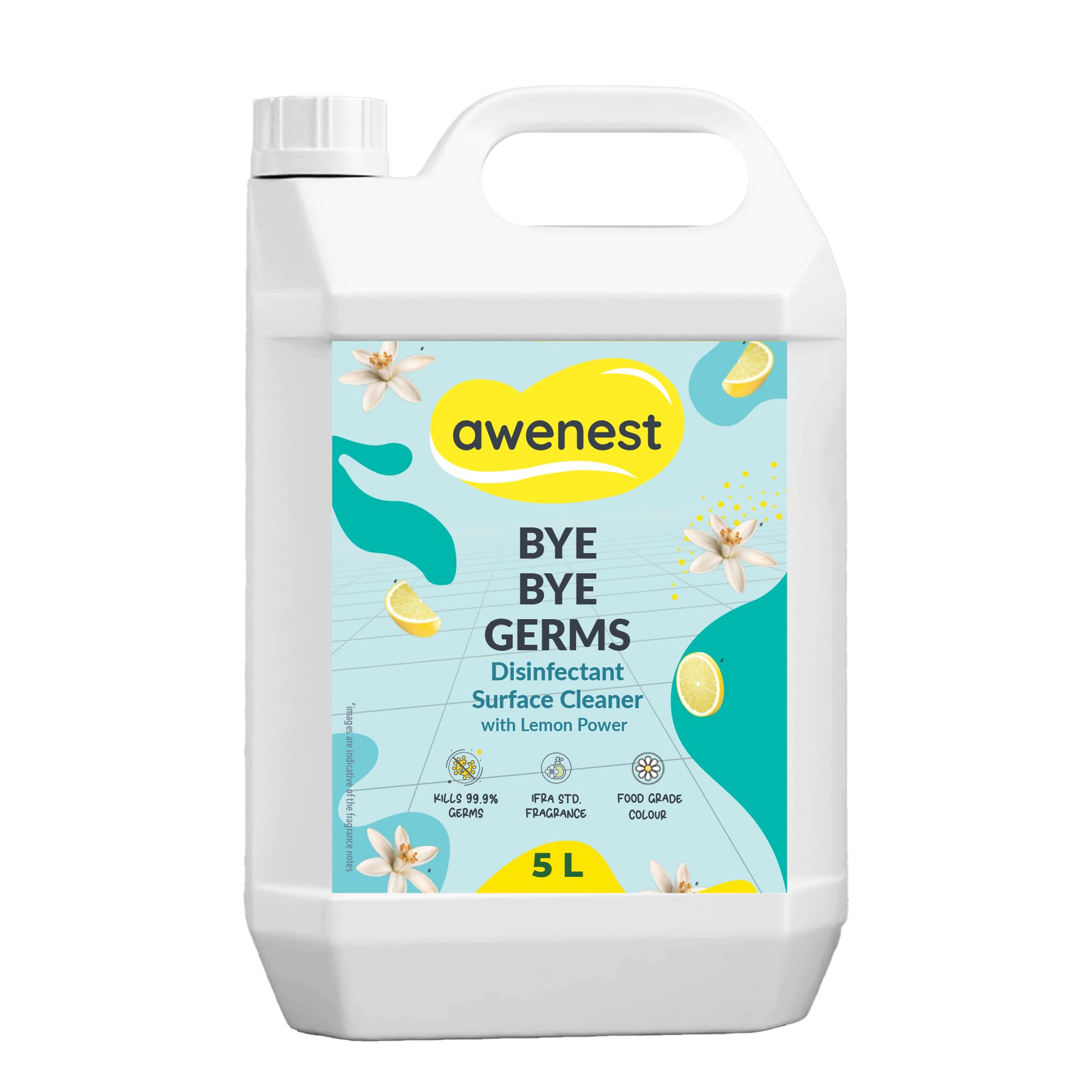 Plant Based Natural Floor Cleaner Concentrate | 5L Concentrate | Basil and Citronella | 0% Harmful Chemicals | Pet friendly, Baby safe