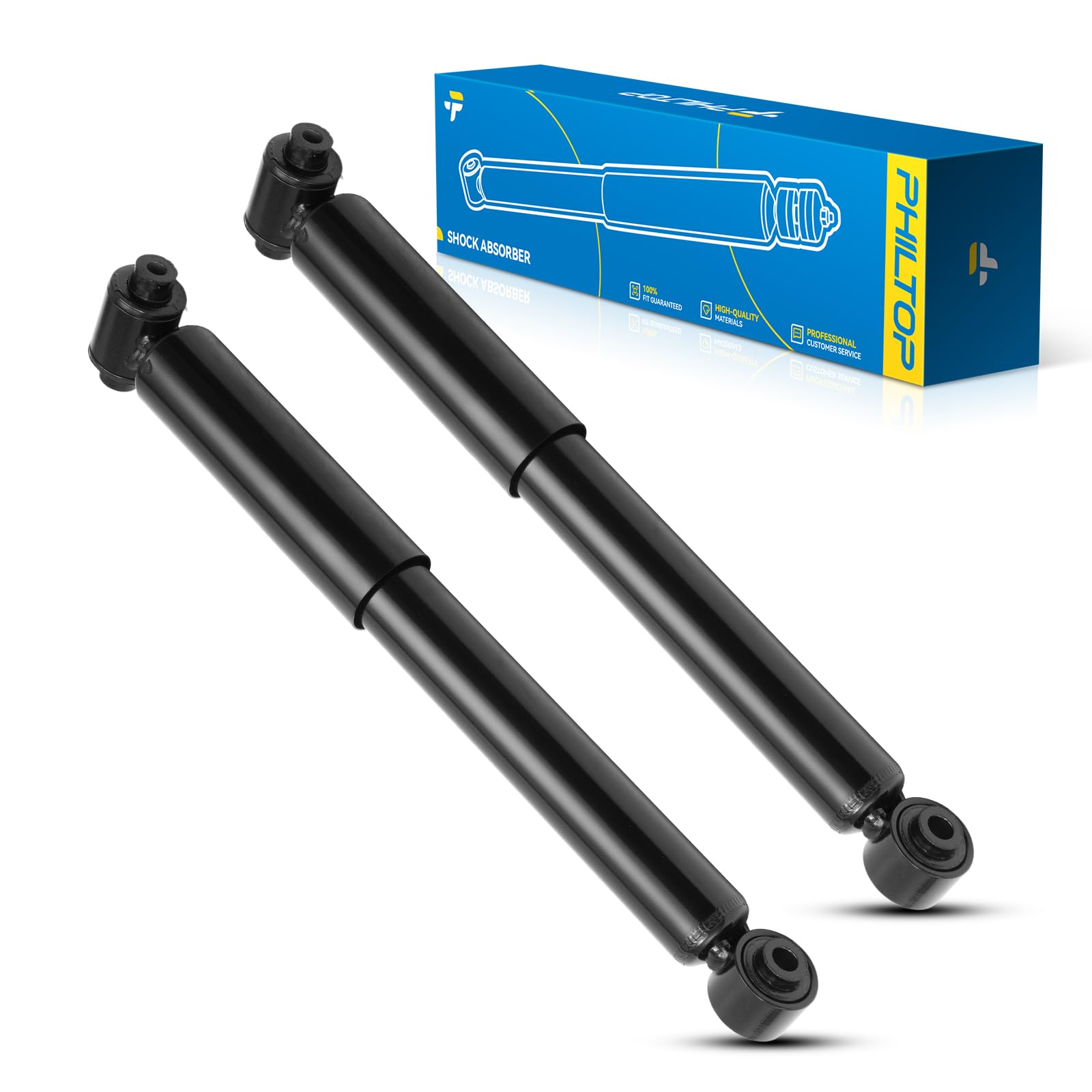PHILTOP Rear Struts Shock Absorber Fit For Sentra 2007-2012, Complete Struts with Coil Spring Assembly, Quick Suspension Loaded Struts 5639 * 2 2 PCS