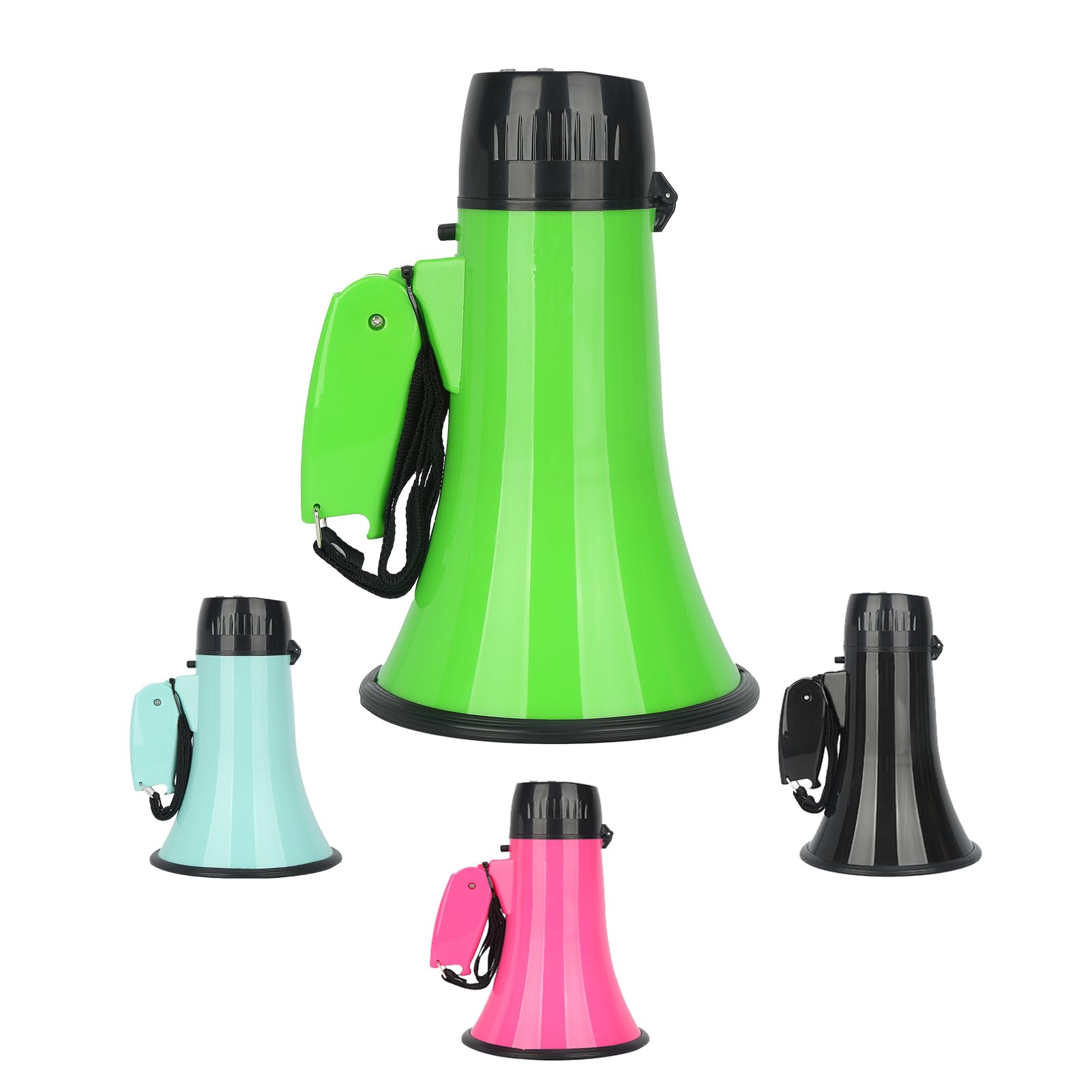 B S Lound Speaker 20 watt Megaphone with Siren Bullhorn,4 Mode,Foldable Handle for Dog Walking Emergency,Cheerleading,Home Party,Lifeguards,Coaches with Bottle Opener