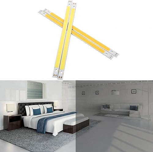 Miniatura 5 de Tira de luz LED COB, 2 unidades, luz de tubo LED, 12-14 V para debajo del gabinete, barra de luz LED para lámpara de mesa de cocina, mesa de trabajo