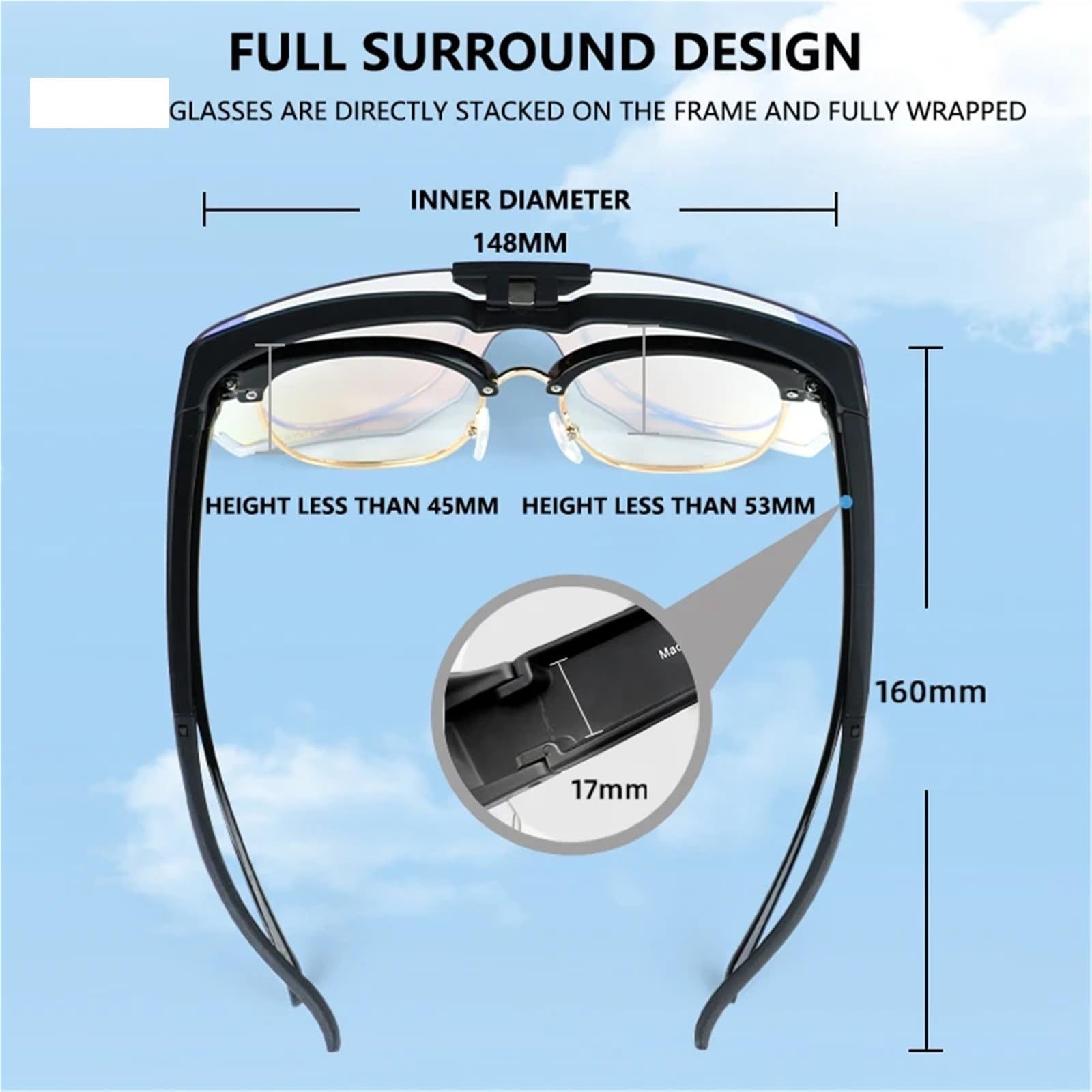 Gafas de ciclismo, gafas sol fotocromáticas, protección UV400 for conducir, senderismo Apto para uso en exteriores