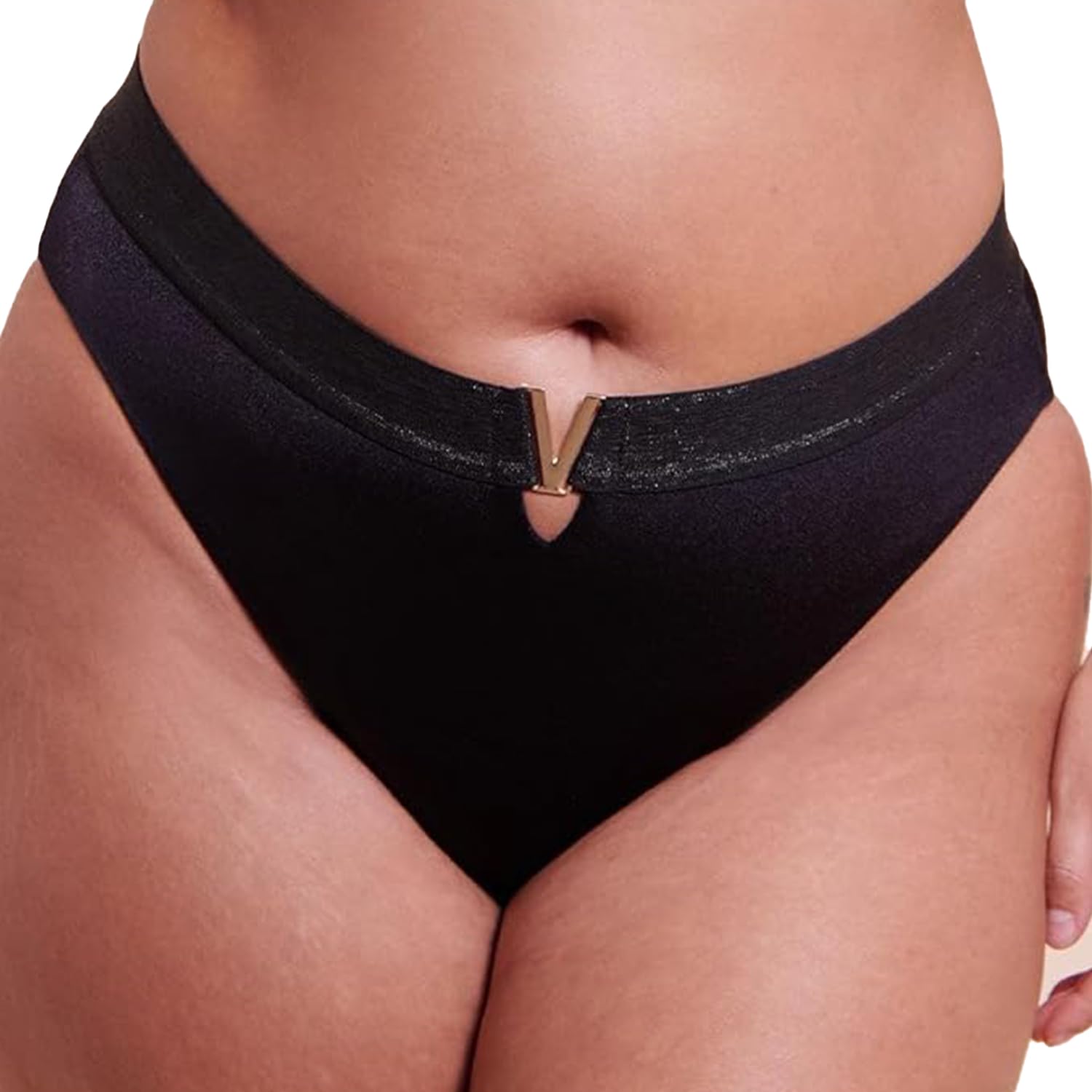 Curvy Kate Siren Seas High Leg Bikini Brief - Black
