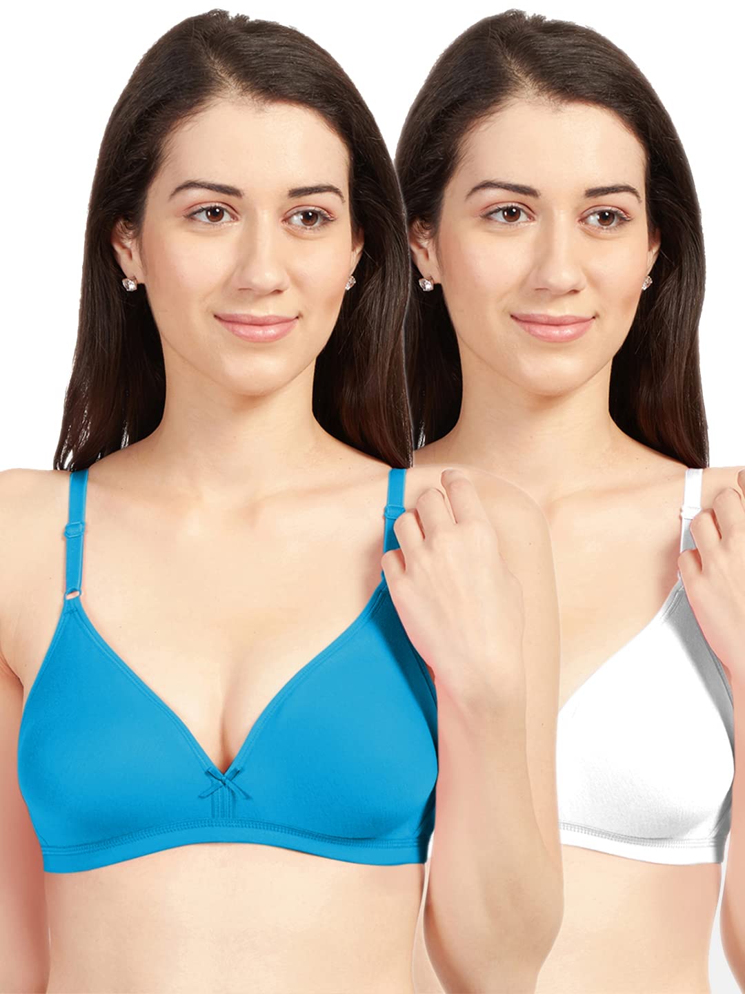 sonari Womens Non Padded Cotton Bra | Wire Free, Moderate Coverage, Comfortable Polyester Cotton Blend Fabric | Adjustable Straps, Perfect for Everyday Wear -Omania-picture-15