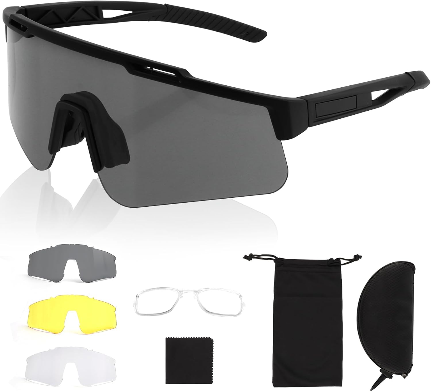 Lunettes Tactiques Airsoft Anti-Buée 3 Verres Interchangeables - Protection UV400 Pour Tir