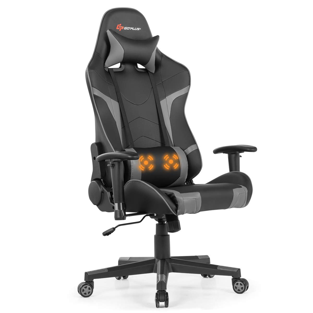 Buy Goplus Gaming Chair, Massage Office Chair Computer Gaming Racing Chair, High Back PU Leather