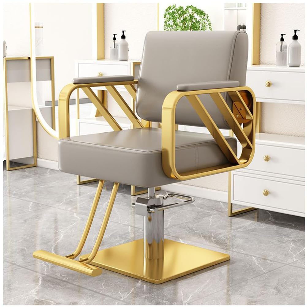 OZBMA Hydraulic Barber Chair Salon for Hair Stylist Tattoo Shampoo Equipment,White,A (Beige A)