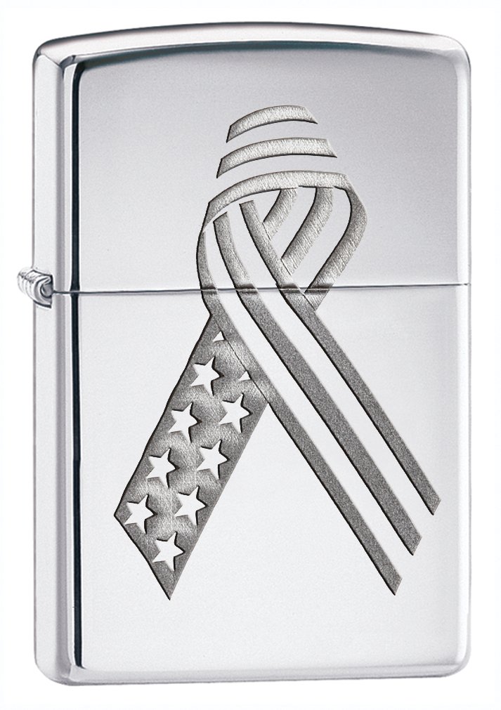 Amazon.com: Zippo High Polish Armor Unity Ribbon Lighter (Silver