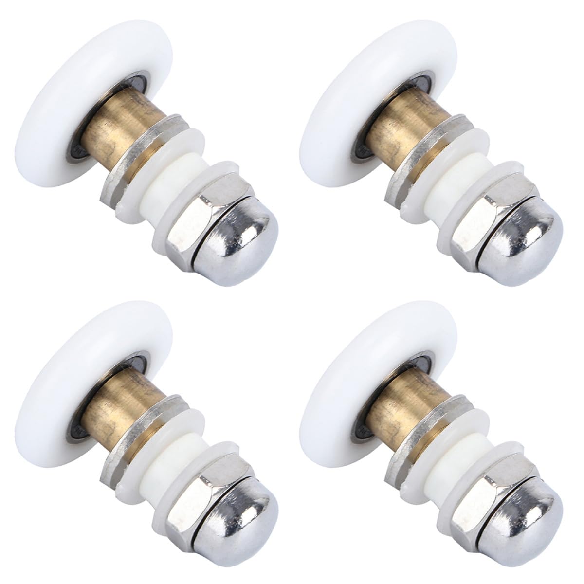Rodillos Excéntricos SHOWERORO de 27 MM para Puertas Correderas de Ducha Juego de 4