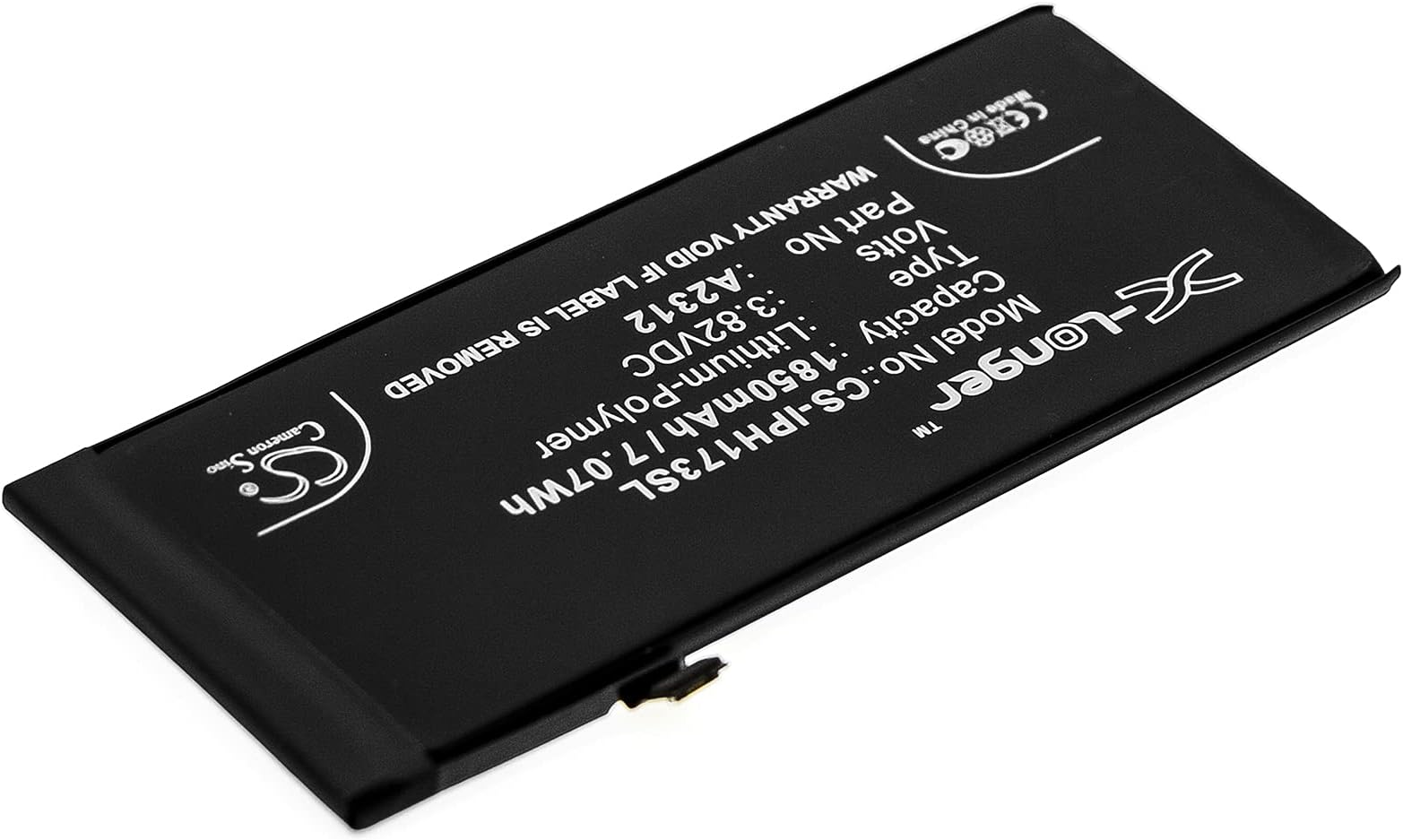 A2312, Replacement Battery for aapple 1850mAh
