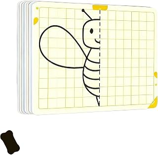 Symmetry Drawing Card, Educational Tool for Symmetrical Drawing, Educational STEM Art Activity Set for Fine Motor Skills Development for Home Nursery
