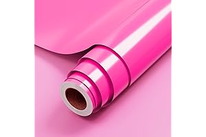 Premium Pink Vinyl Stickers: Unleash Your Creativity with Glossy Adhesive Rolls
