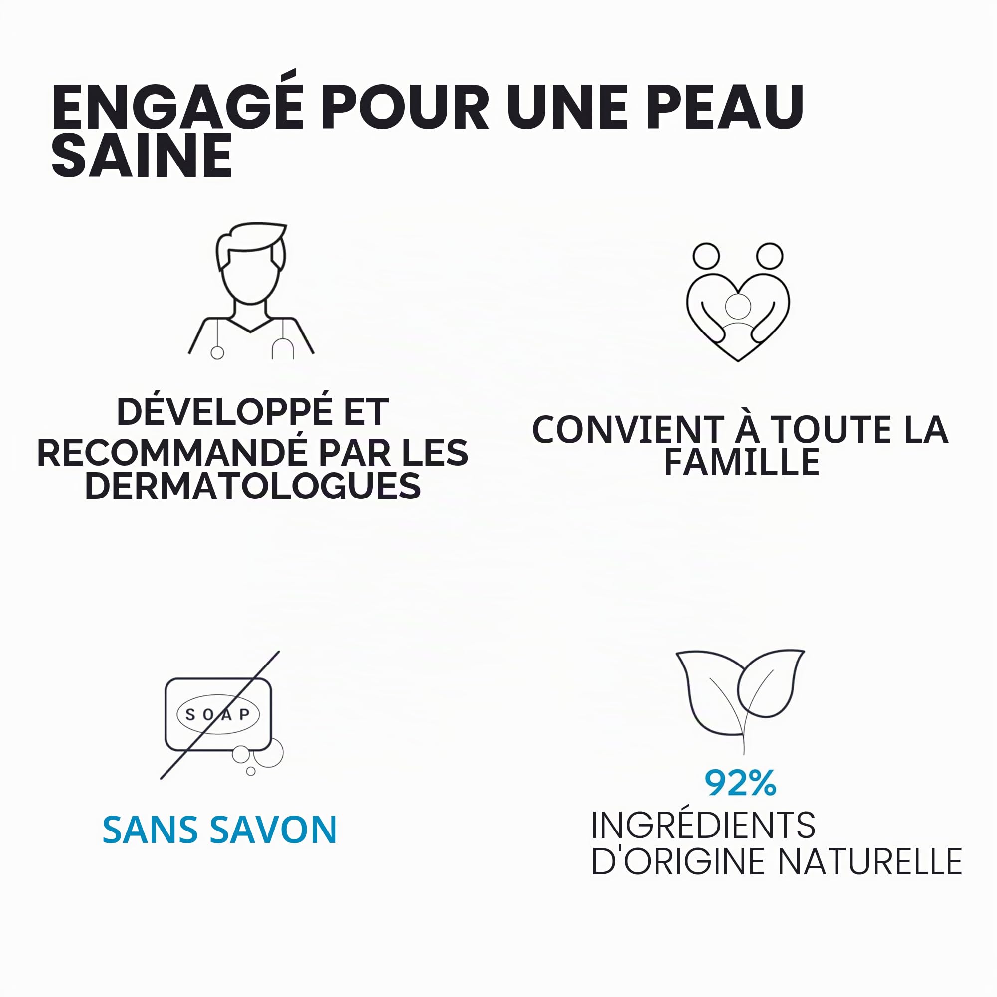 Uriage Crème Lavante Hydratante au BEURRE DE KARITÉ I Gel douche 2-en-1: nettoie et nourrit. Crème moussante nourrissante, parfum cocooning I Visage, Corps & Cheveux I Sans savon I pH physiologique