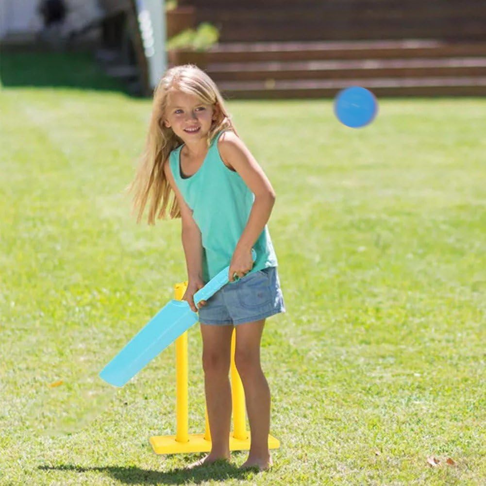 Giochi da Cricket Set di Mazze da Cricket in Plastica Set da Golf per Bambini Giocattoli Sportivi per Bambini Set da Golf Educativo Precoce Giocattolo per Bambini
