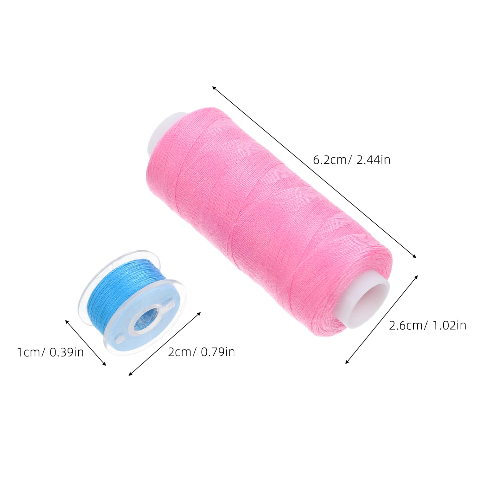 72 Stück Nähgarnsortiment für Nähmaschine mit Spulen | 400 Yards Je Spule, Breites Farbspektrum, Polyester und Kunststoff, Kompakte Kasten mit Nadeln Zufällige Farbe