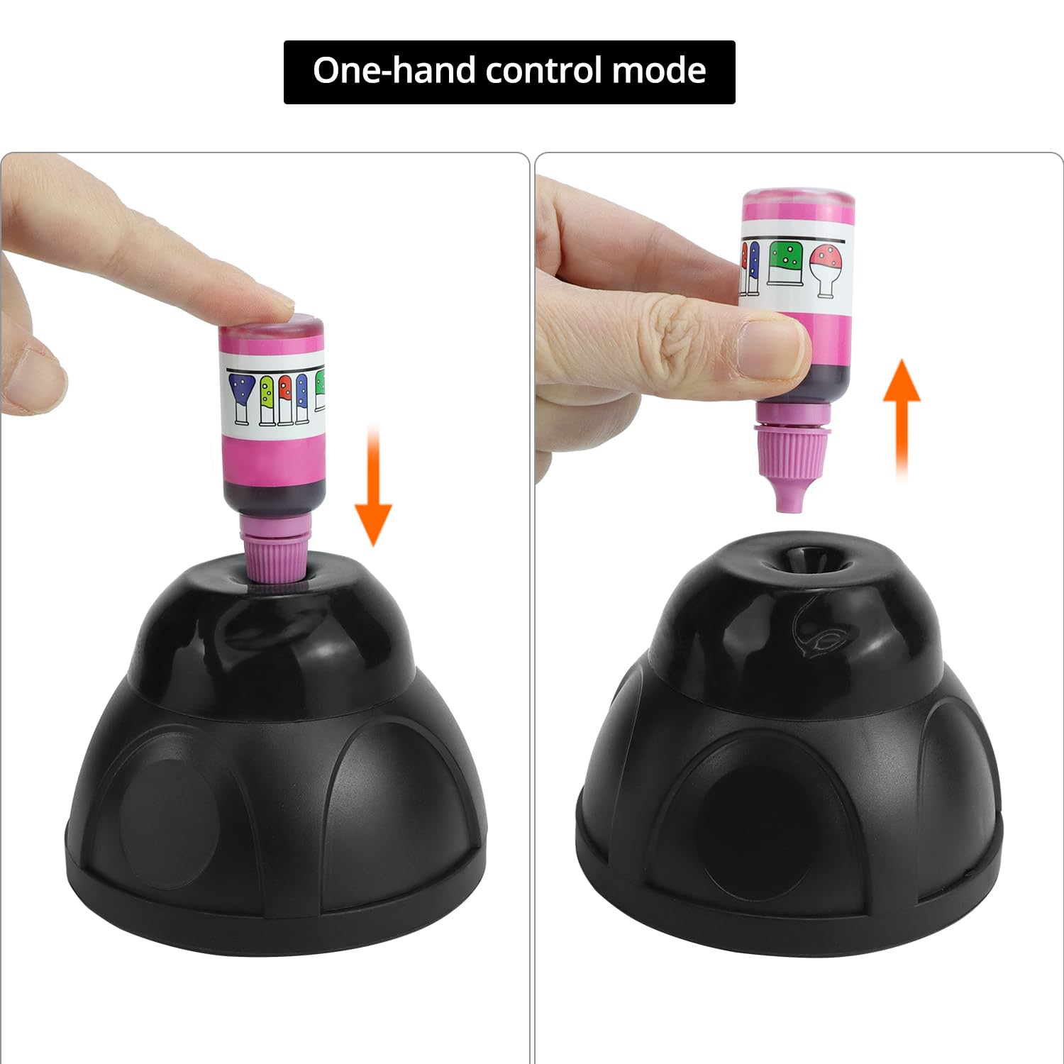 QWORK® Mezclador Vortex, 5200 rpm Mini Máquina Mezcladora Eléctrica, Mezclador de Vórtice Líquido, para Mezclar Rápidamente Pintura, Pinturas Acrílicas